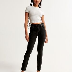 Abercrombie & Fitch Black High Rise Skinny Jeans in 27